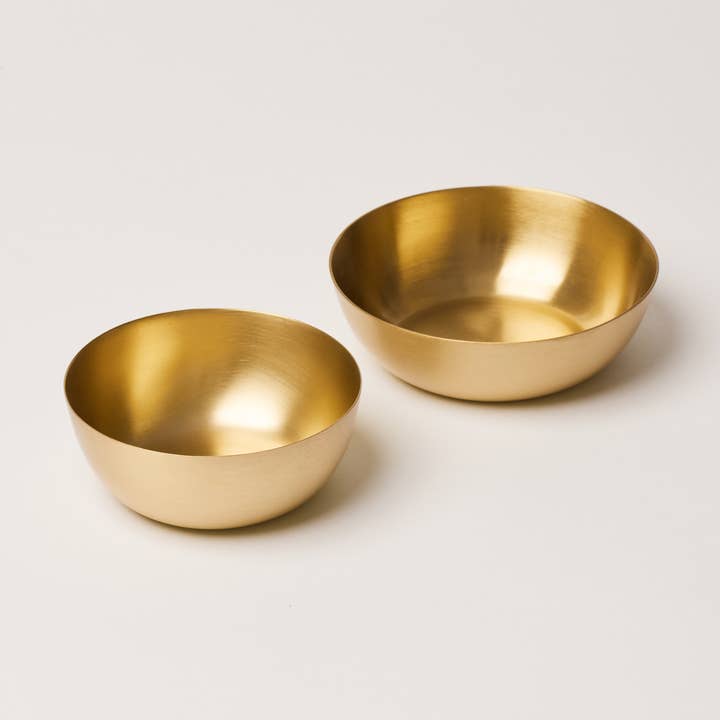Fleck - Wholesale Serving bowl - Heirloom Brass Nut Bowls, Set of 20