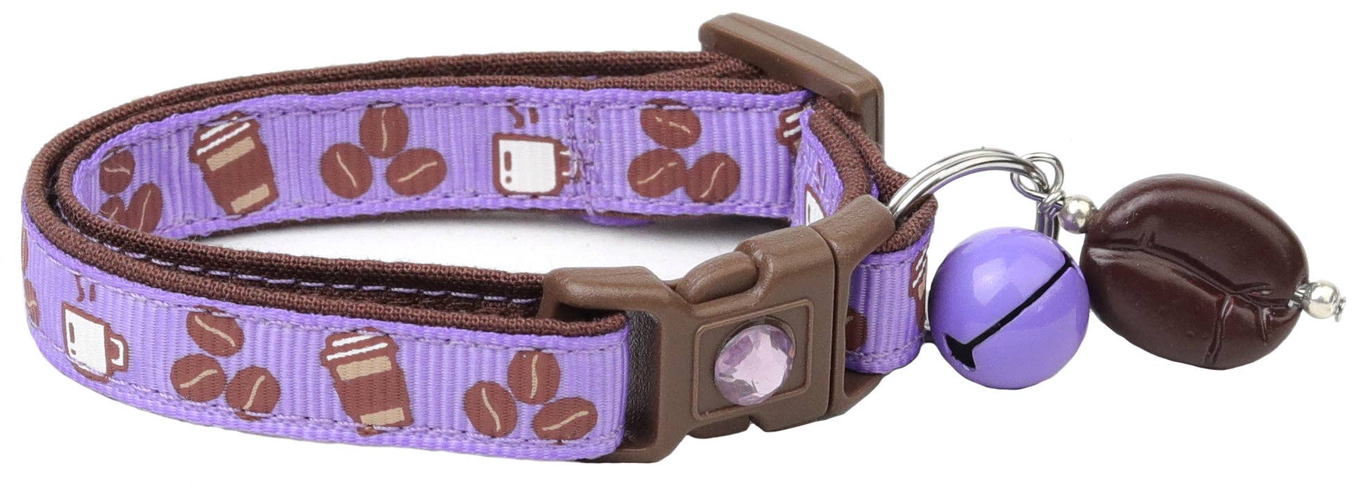 From Pugs to Persians Pet Accessories, LLC - Wholesale Pet Collar - Cat - Coffee Beans Breakaway Cat Collar45