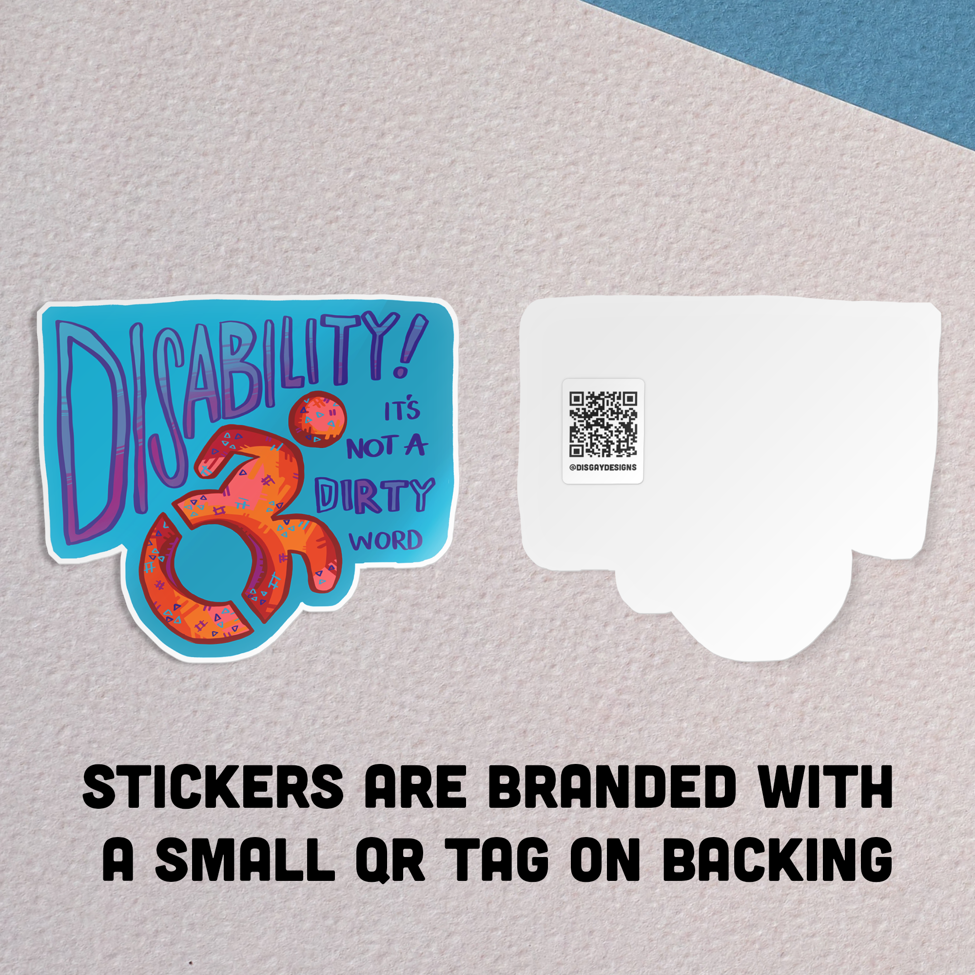 Disgaybled Designs - Wholesale Sticker - No Spoons Only Knives Left Chronic Illness Pastel Sticker2