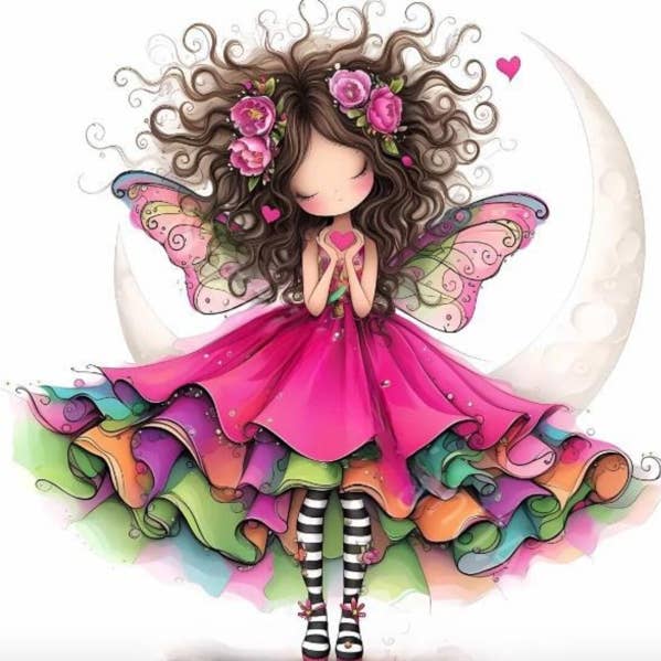 Pink Fairy DIY Sip & Paint Art Kit ~ 2 sizes for wholesale by The Boozy Bookworm Art Kits