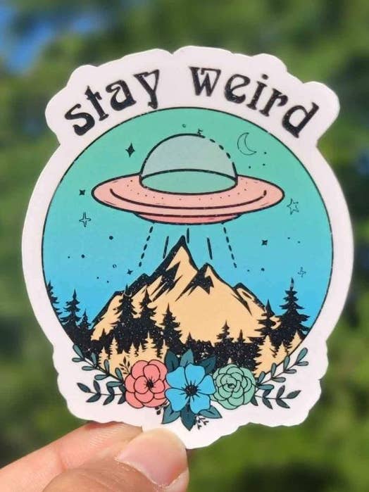 Stay Weird Alien Sticker voor wholesale door A Little Design Company