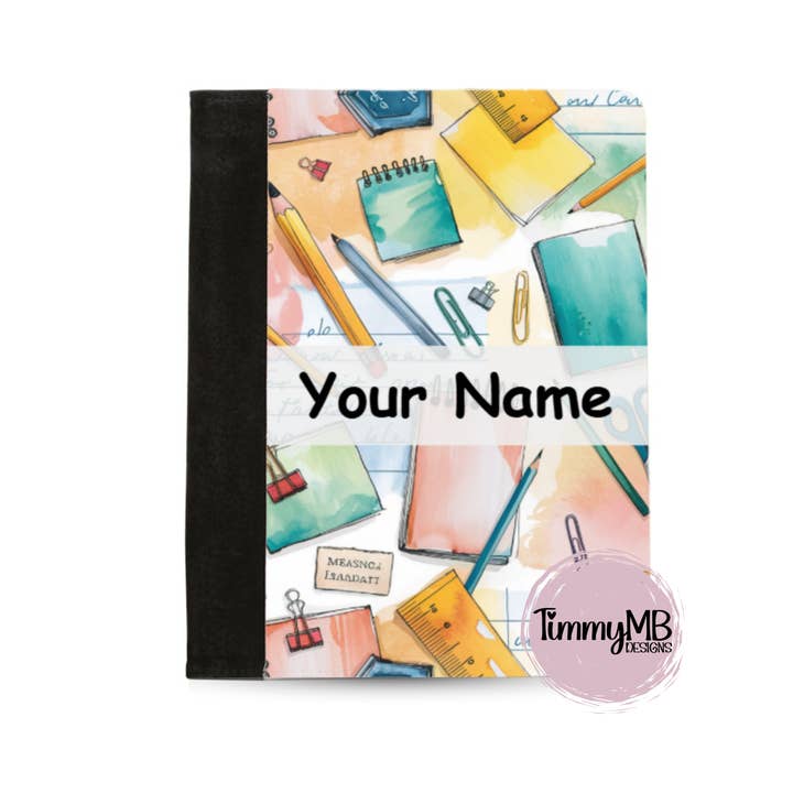 Fournitures scolaires : Aquarelle - Portfolio de bloc-notes personnalisé pour la vente par TimmyMB Designs
