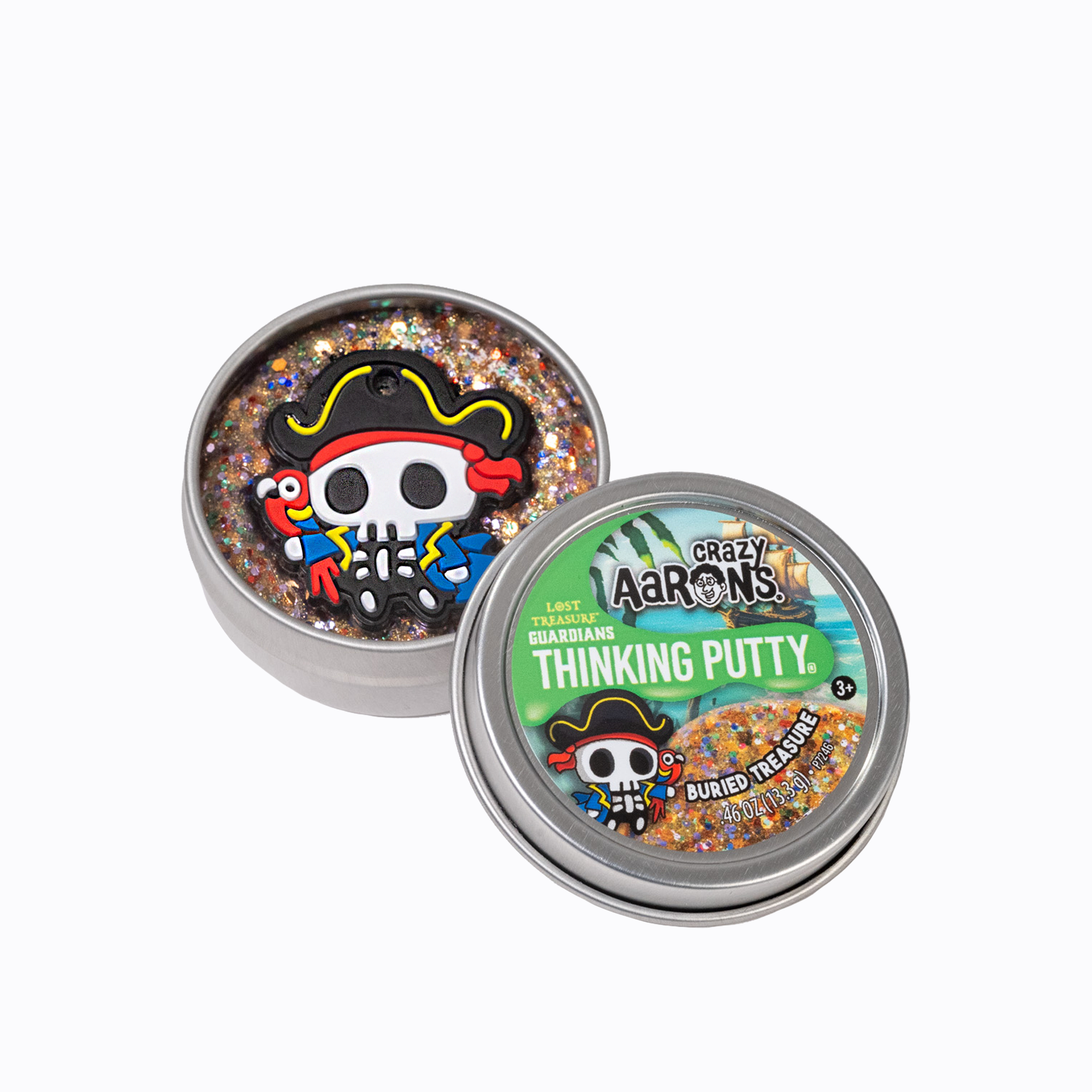Crazy Aaron's - Wholesale Putty/Slime - Kids - Lost Treasure Guardians 60 Count 2" Tin Asst.10