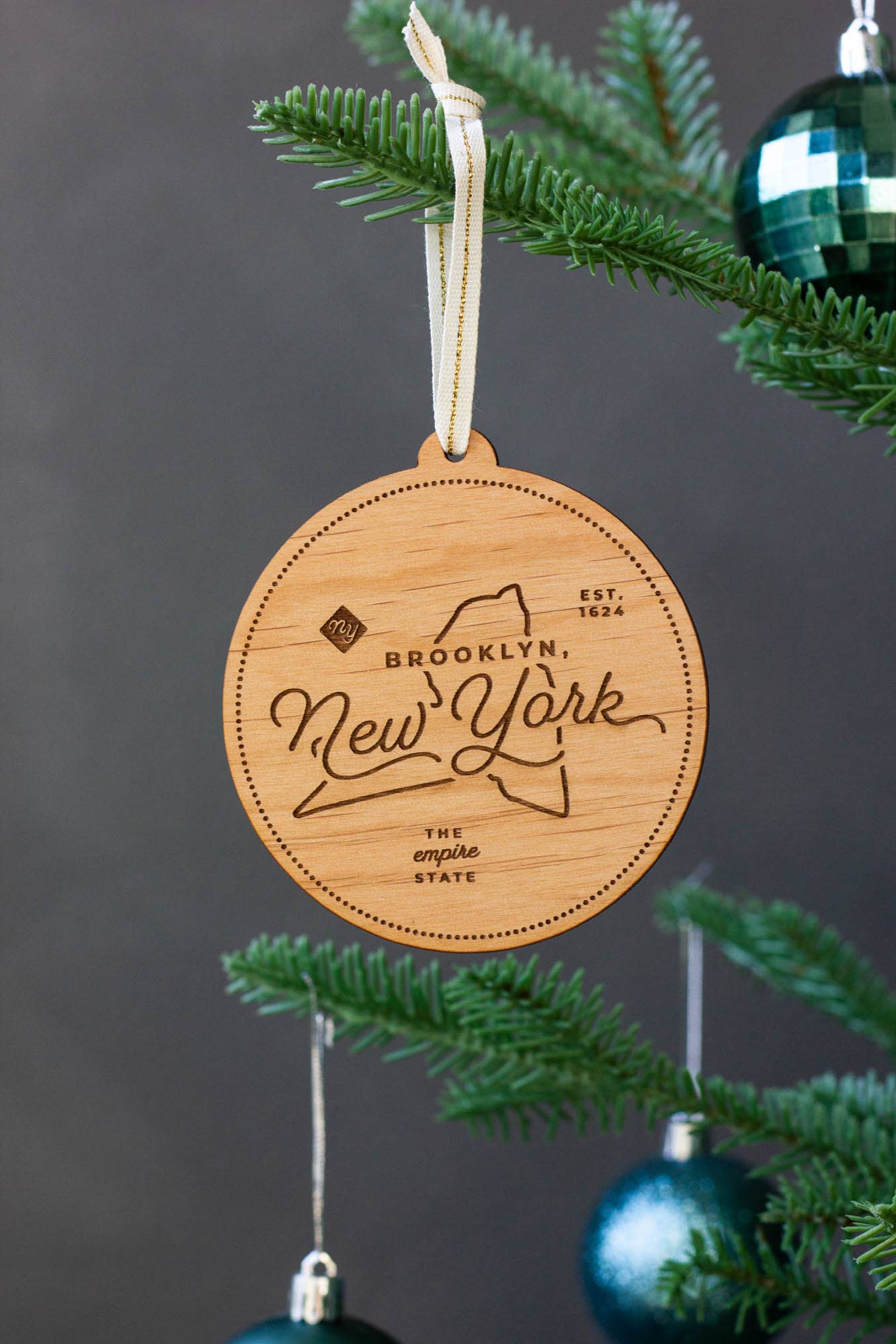 Hereafter - Wholesale Ornament - Custom City Wood Ornament
