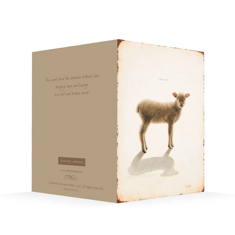 David Arms - Wholesale Everyday Greeting Card - “Fear Not” (Lamb) Notecards2