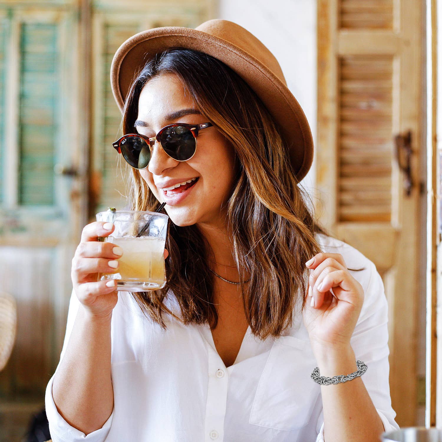 West Coast Jewelry – wholesale Länkar och kedjearmband – Intrikat bysantinsk länkarmband i rostfritt stål3