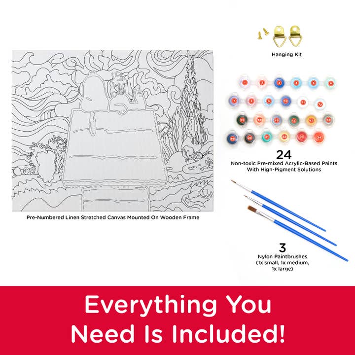 AQUARIUS, GAMAGO, ICUP, & ROCK SAWS by NMR Brands - Wholesale Painting/Drawing - Peanuts Snoopy Chill Art by Numbers2