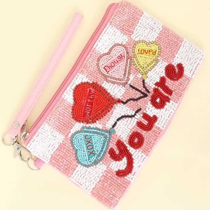SP Sophia Collection - Wholesale Wristlet - Conversation Heart Balloons Wristlet