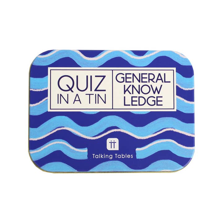 Quiz in a Tin - General Knowledge | Portable Quiz Game | for wholesale by Talking Tables UK