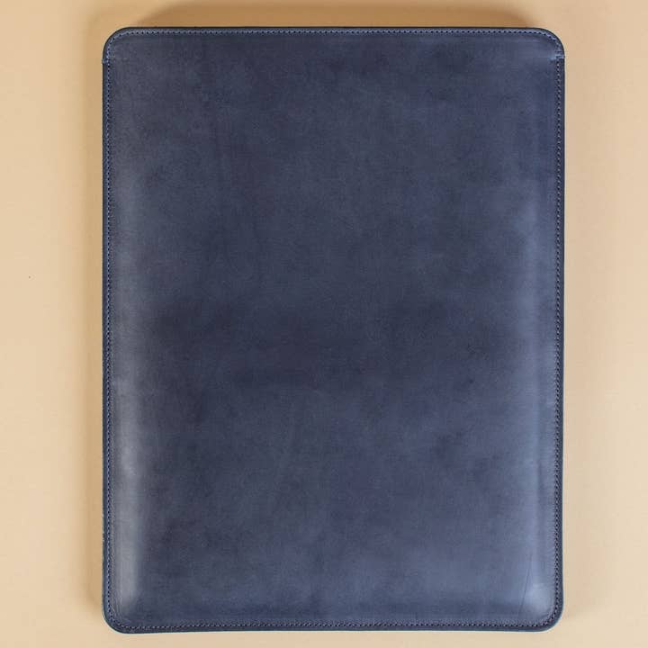 Leather MacBook Sleeve Case 13 inch | Navy for wholesale by Aubyn + Rose