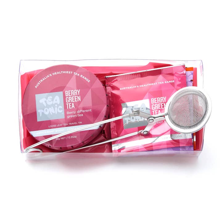 Berry Green Tea Travel Pack for wholesale by Tea Tonic