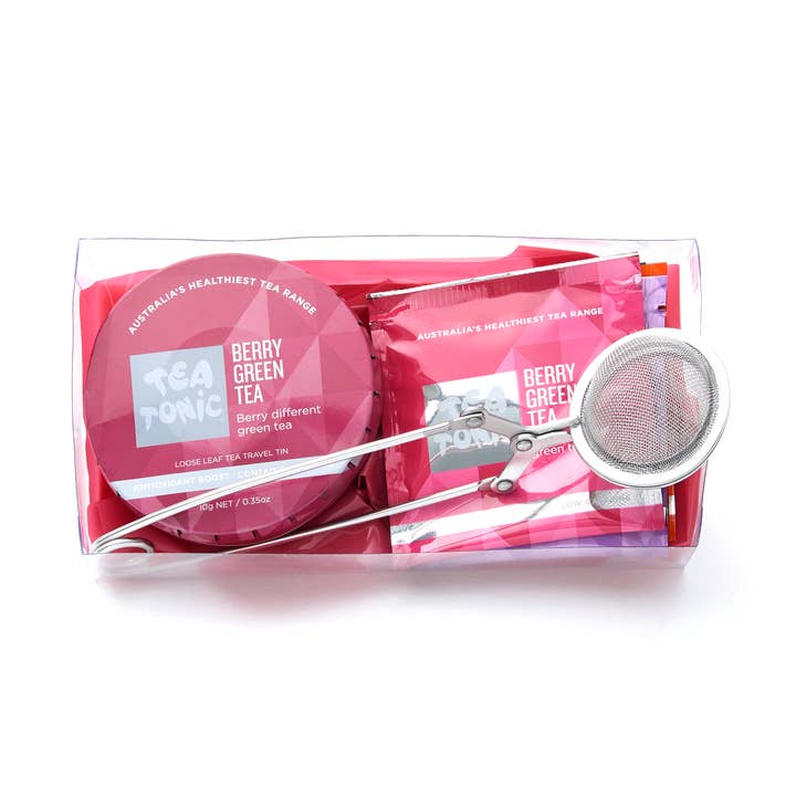 Berry Green Tea Travel Pack for wholesale by Tea Tonic