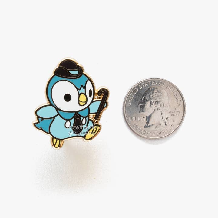 Geoffrey Siu Art LLC - Wholesale Lapel Pin/Button - Gentlemon 4 Hard Enamel Pins