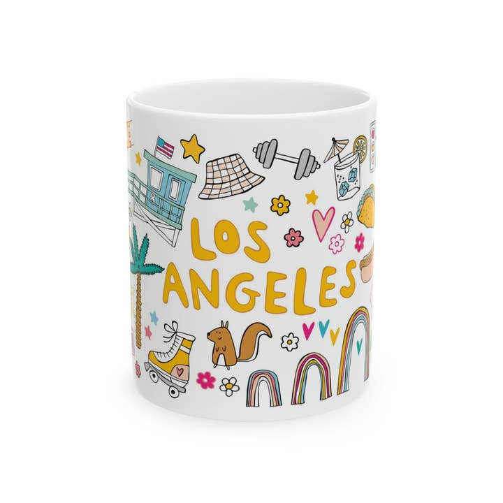 LOLALA - Your California Happiness Market 💛 - Wholesale Coffee Mug - Los Angeles Coffee Mug - YELLOW (11oz)