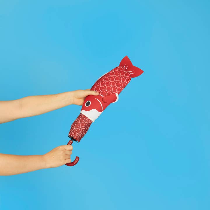 Balvi - Wholesale Umbrella - Unisex - Umbrella, Koi Fish, red, with cover, nylon2