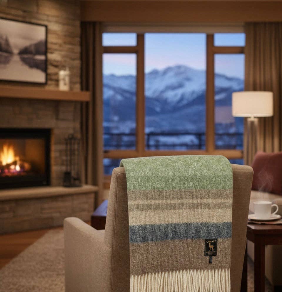 Lanart Alpaca - Wholesale Throw Blanket - Cherokee Throw - Parsley3