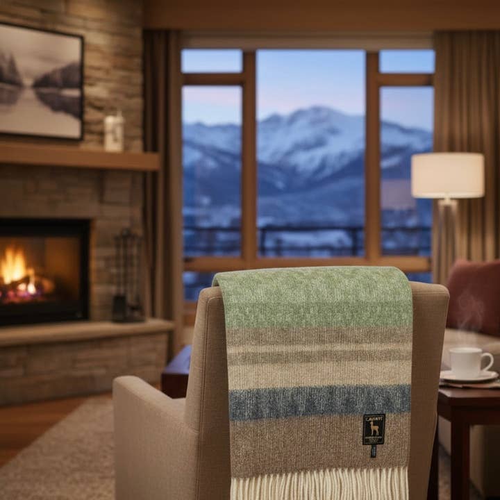 Lanart Alpaca - Wholesale Throw Blanket - Cherokee Throw - Parsley3