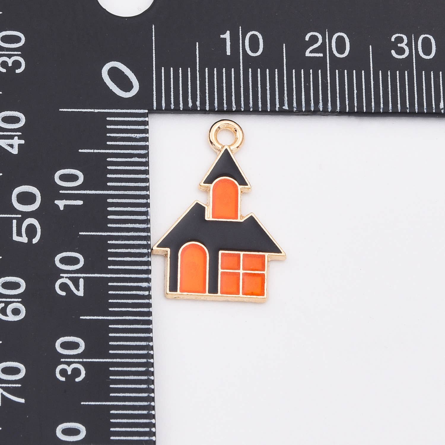 findings4uGem – wholesale Hänge-/berlockhalsband – Guldpläterad Emalj Halloween Fint Berlockhänge, CP215011