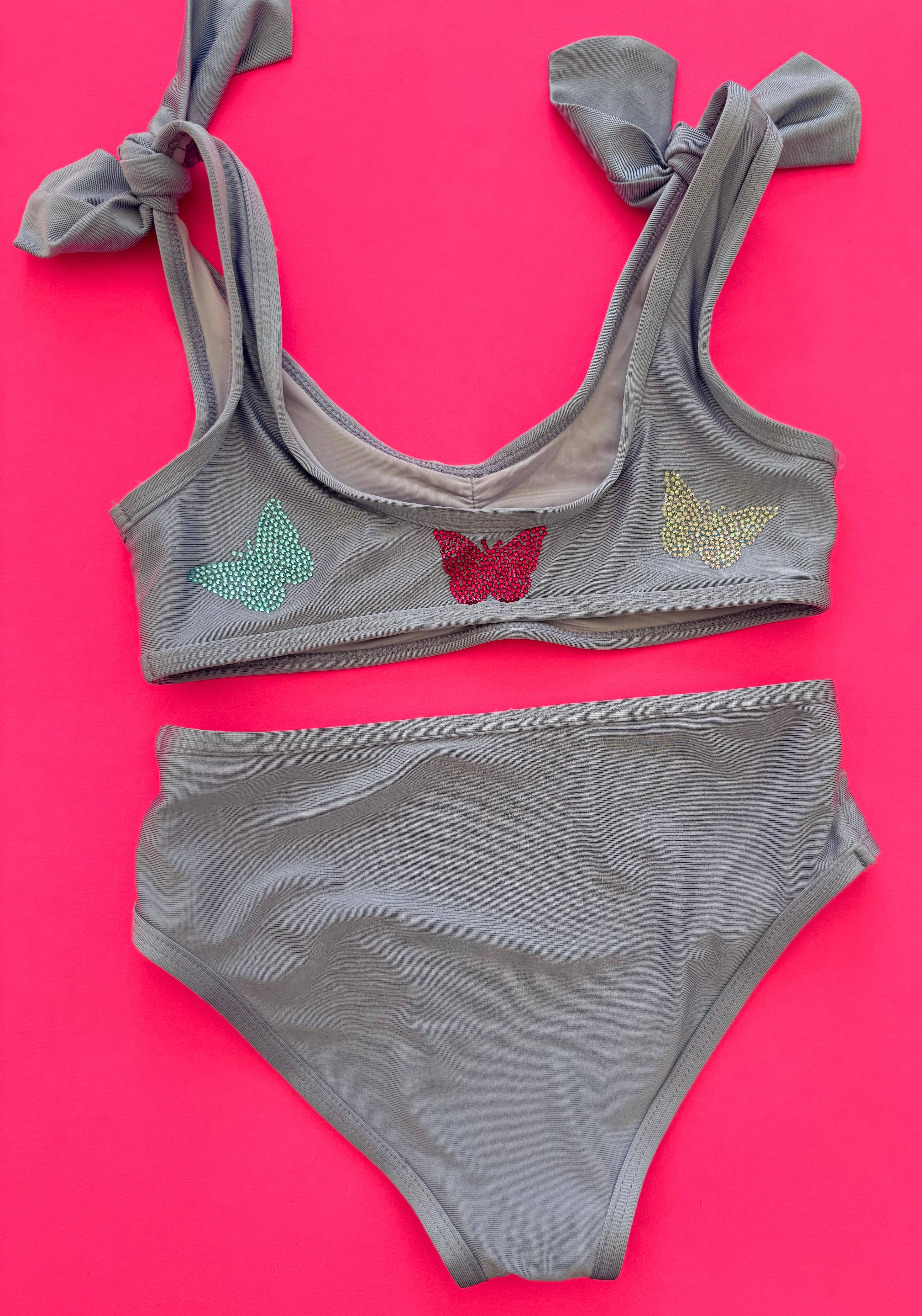 Ellie and Mila - Wholesale Two Piece Swimsuit - Kids - Gem Butterfly Swimsuit5