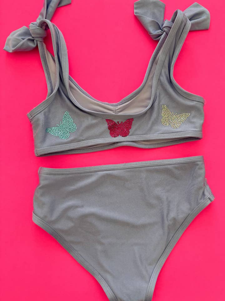 Ellie and Mila - Wholesale Two Piece Swimsuit - Kids - Gem Butterfly Swimsuit5