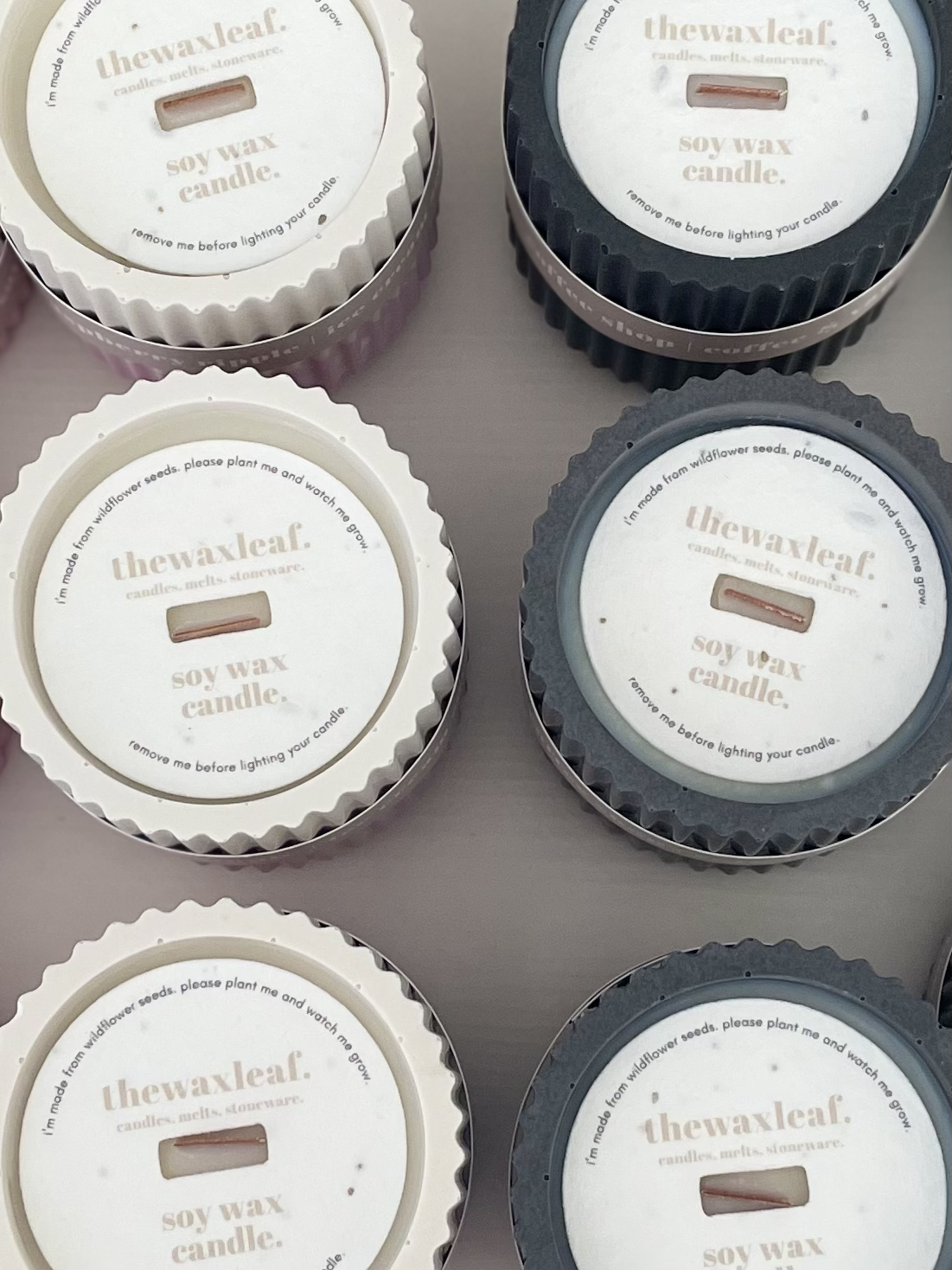 The Wax Leaf Candle Co - Wholesale Jar/Filled Candle - Lychee Stoneware Soy Wax Candle / Summer Inspired4