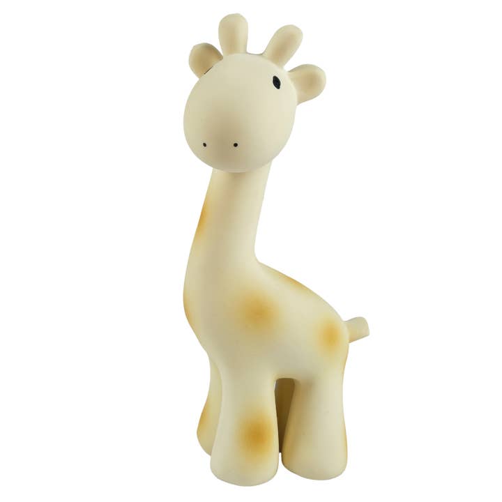 Tikiri Toys LLC - Wholesale Bath Toy - Baby - Giraffe Natural Organic Rubber Teether, Rattle & Bath Toy