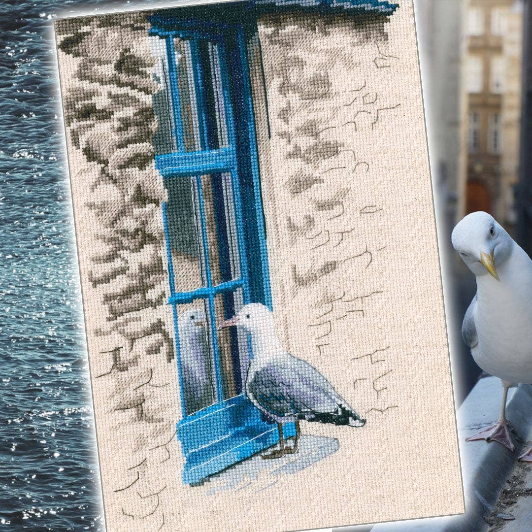 RTO&Collection D'Art (RTO Baltic OU) - Wholesale Embroidery/Cross Stitch Supplies - Cross Stitch Kit RTO Counted Seagull on the Window M8152