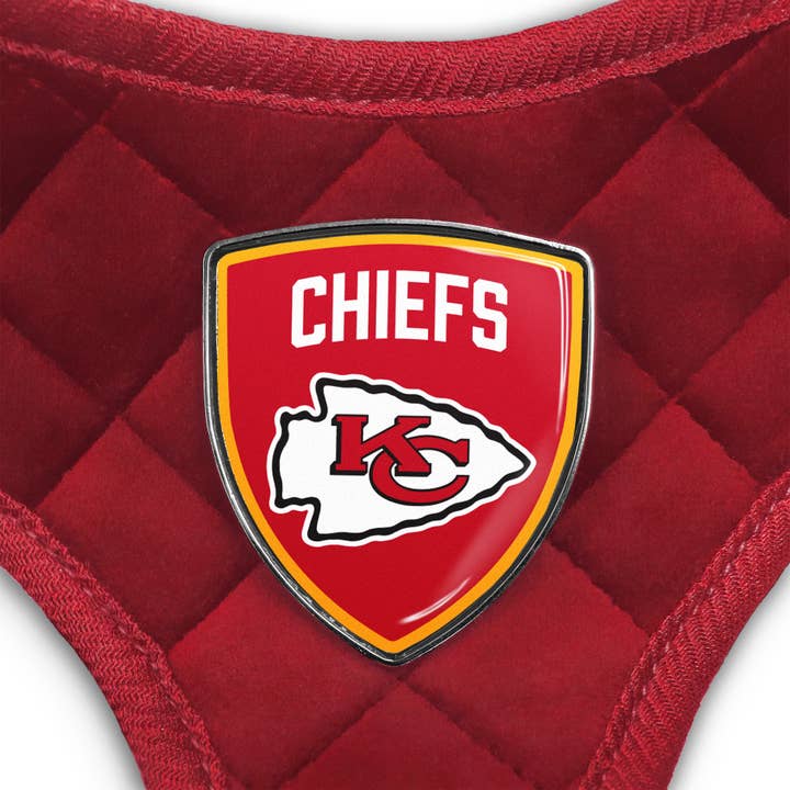 Little Earth Productions - Wholesale Pet Harness - Dog - NFL Kansas City Chiefs Velvet Pet Harness3