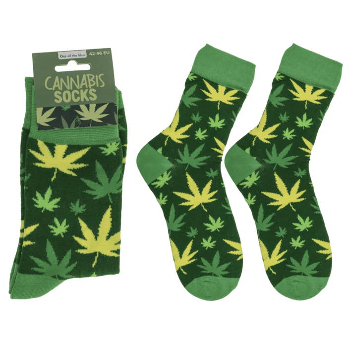 Out of the blue KG - Wholesale Socks - Unisex - Socks, Cannabis, size 42-46,