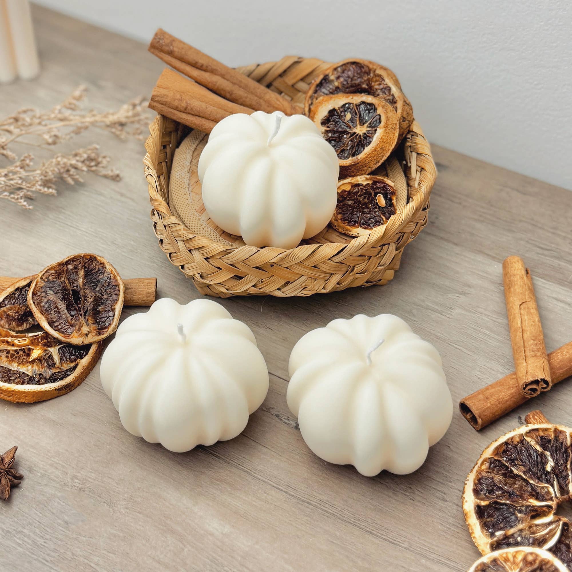Eli and Things - Wholesale Novelty Candle - White Pumpkin Candle - White Halloween Decoration5