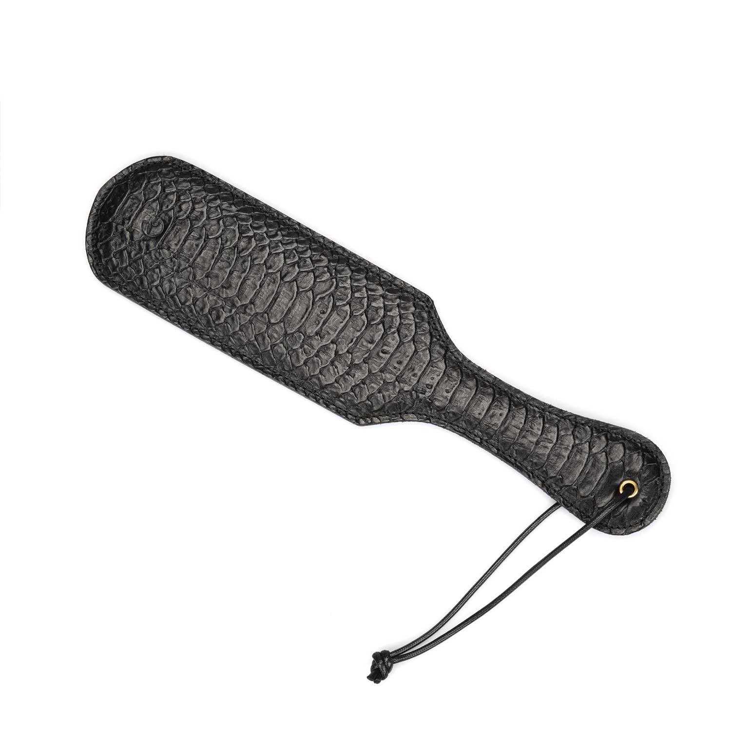 Liebe Seele - Wholesale Sex Toy - Crocodile Noir: Black Leather Paddle1