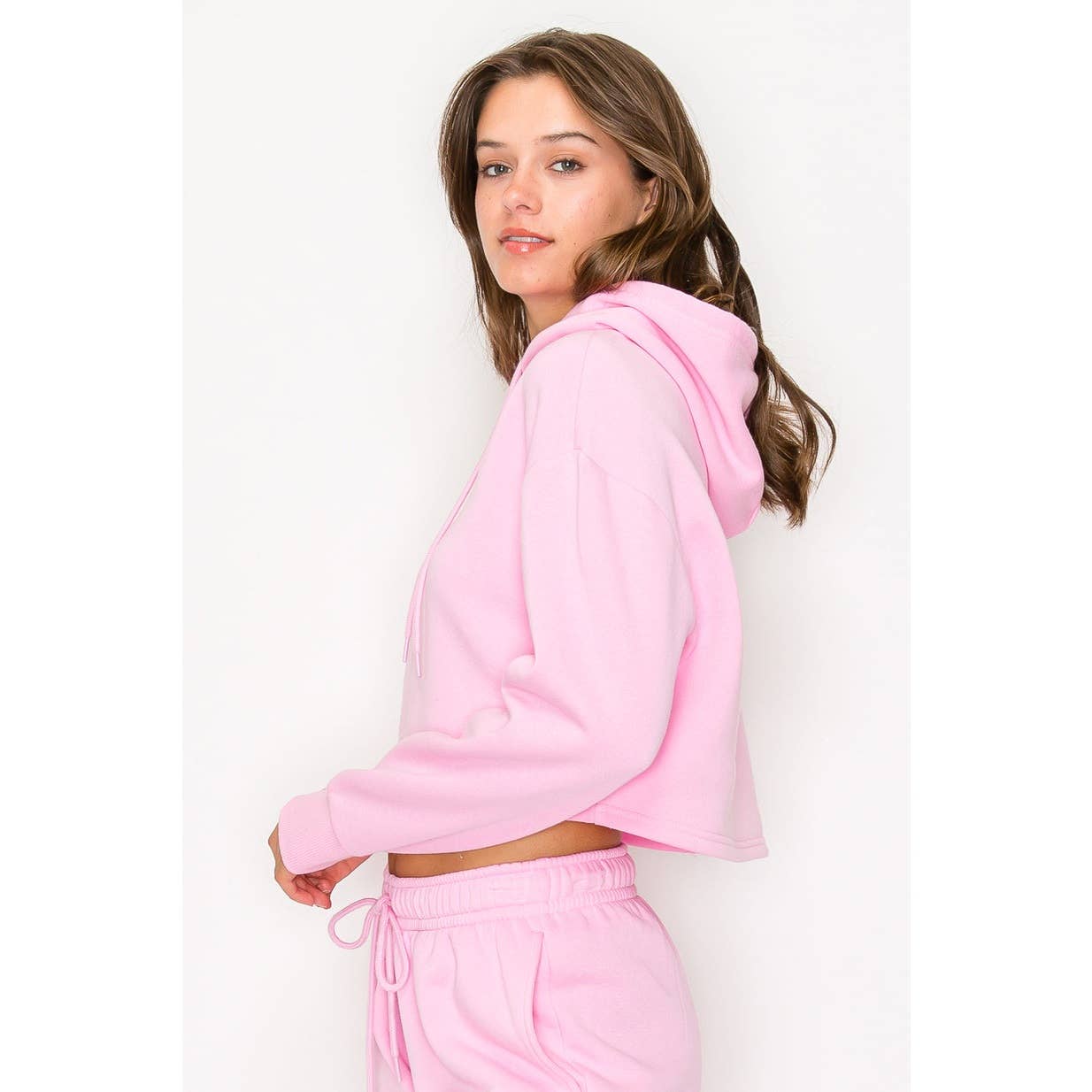 UP CLOTHING - Wholesale Hoodie - Women's - Cropped Fleece Pullover Hoodie Sweatshirt2
