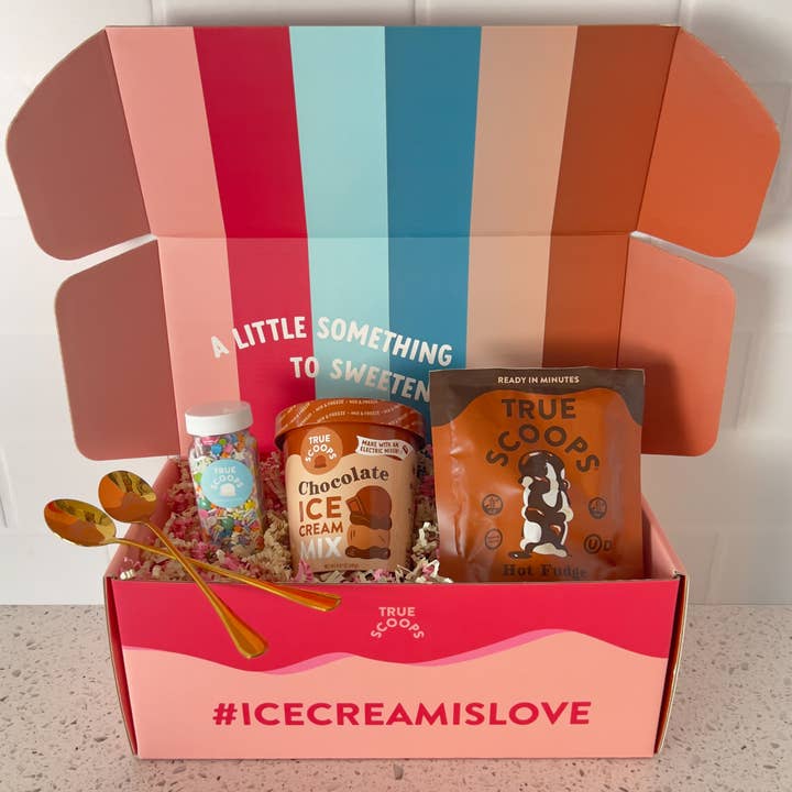 True Scoops Ice Cream Starter Kit - Chocolate & Hot Fudge for wholesale by True Scoops
