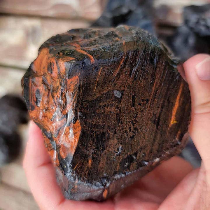 Lapidary Central – Großhandel Spiritueller Stein/Kristall – Schwarzer Obsidian roh – alter Lagerbestand für den Großhandel7