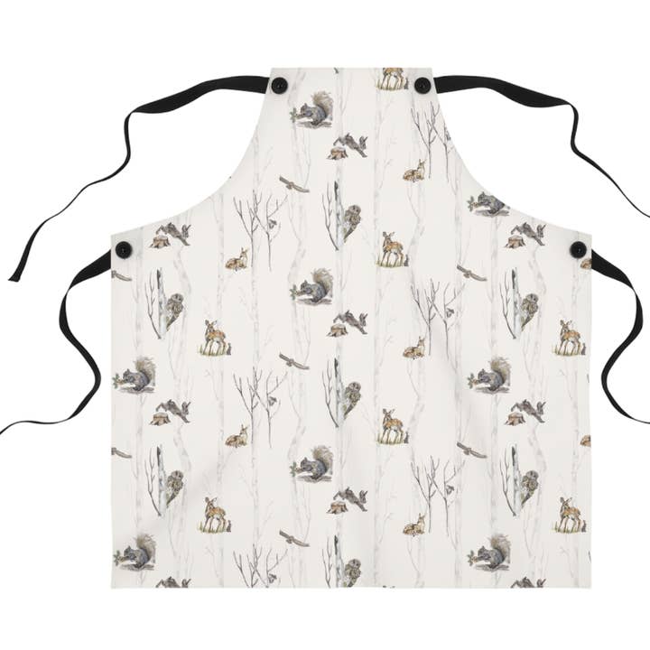 Forest Friends: Full Animal Apron for wholesale by Fox & Willow Design Studio