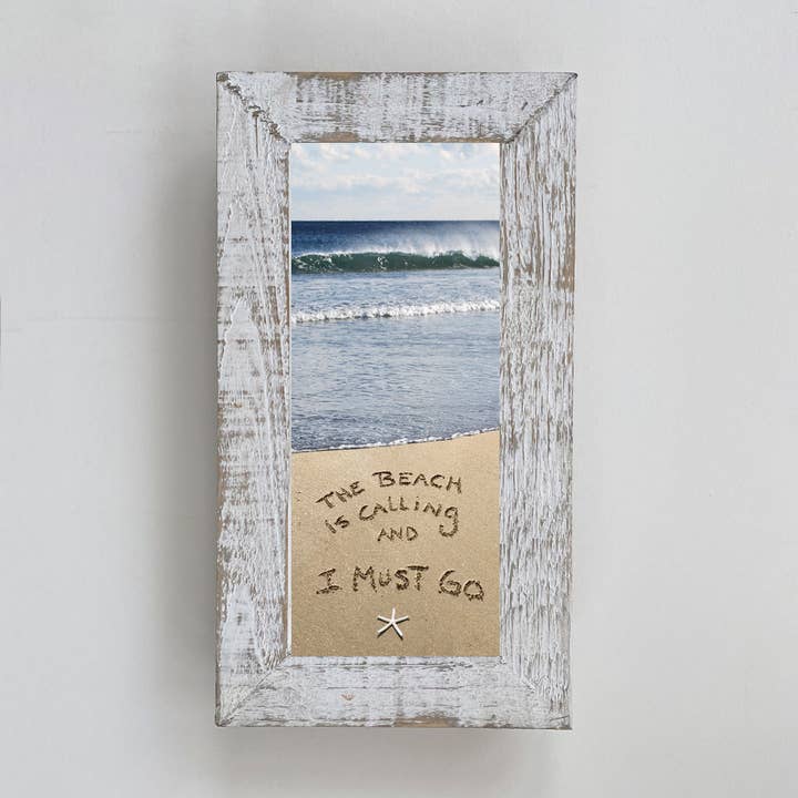 Framed Waves - La plage appelle 407 pour la vente par LISART LLC