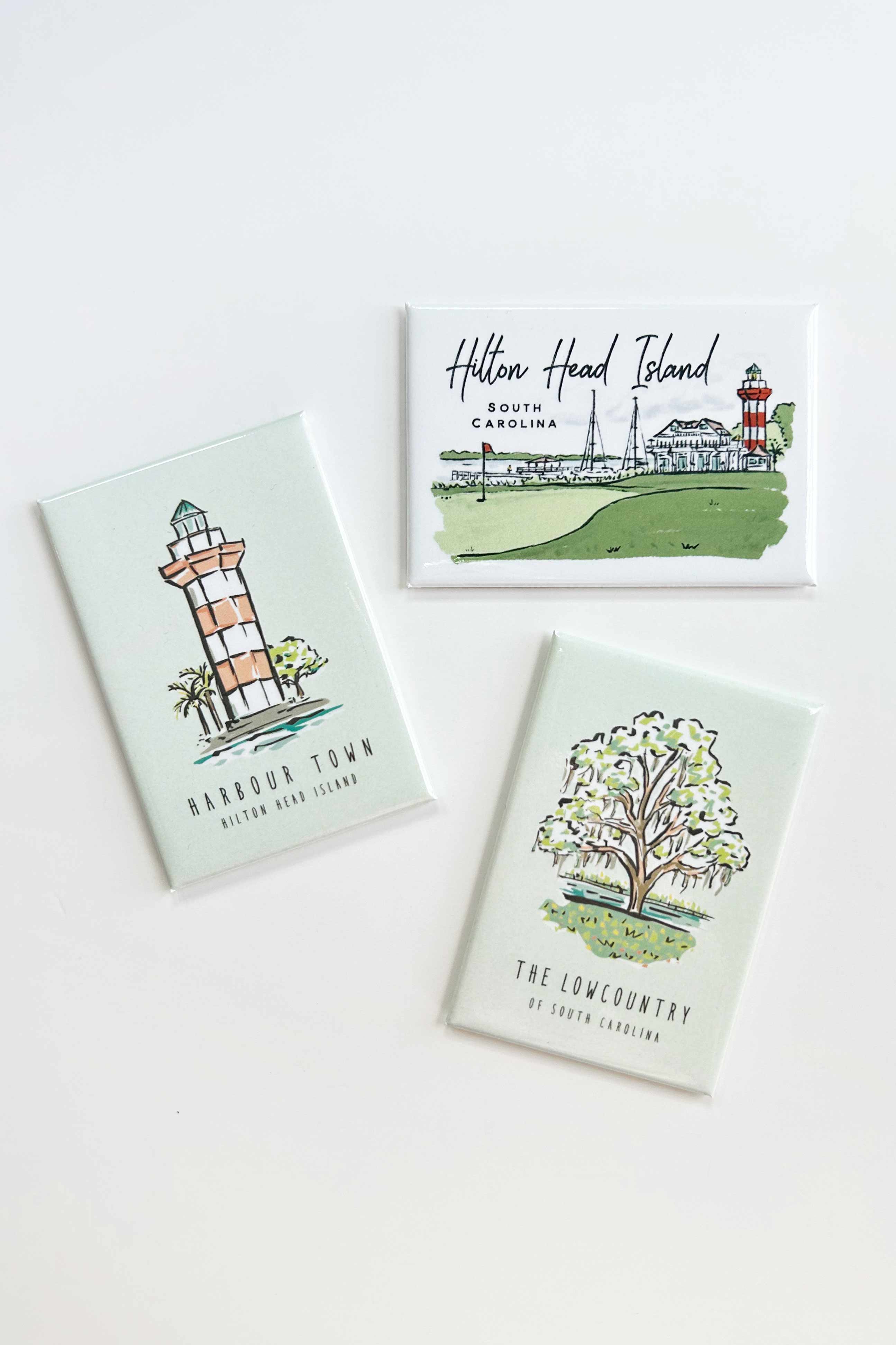 Texture Design Co – wholesale Magnet – Sherbetmålade gator - Hilton Head-magneten5