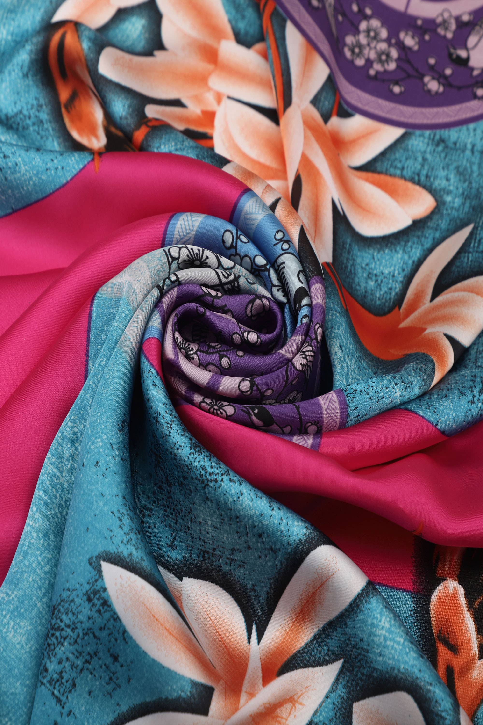 PHANIE MODE - Wholesale Scarf - Women's - Colorful printed scarf – Silk touch E-09187