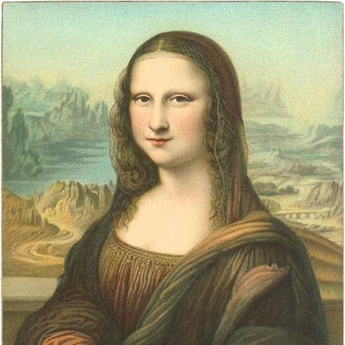 Kunsttryk AH-39 Mona Lisa for engroshandel hos Found Image Press