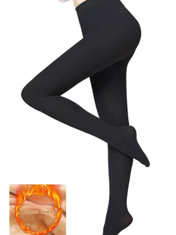 Color 5 - Wholesale Stockings - Women's - Winter warm black fleece stocking hosiery for cold weather0