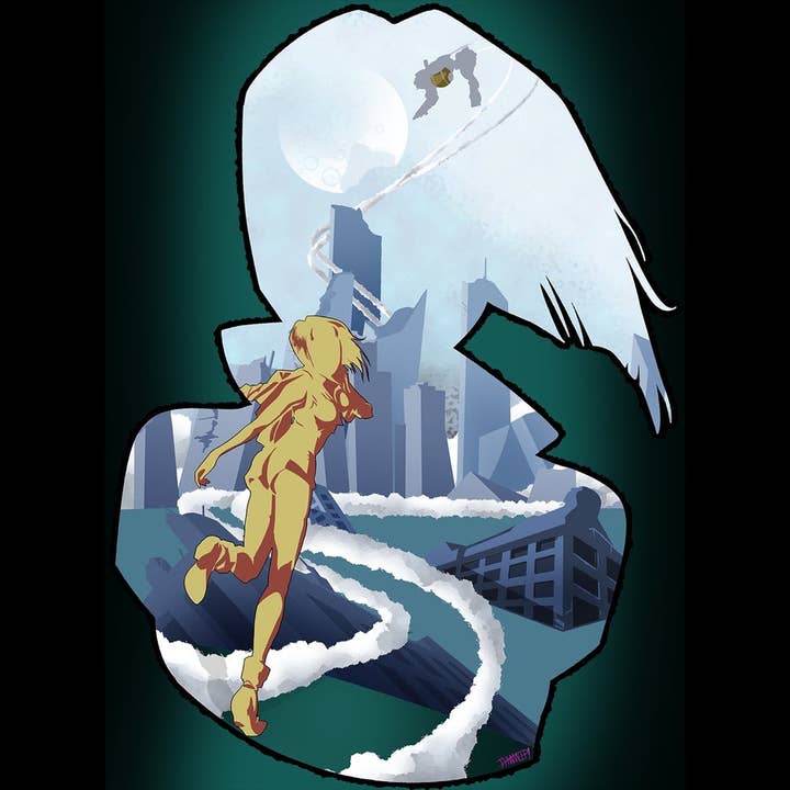 Hard luck woman-Cowboy Bebop clear Sticker for wholesale by Thwwip Stickers