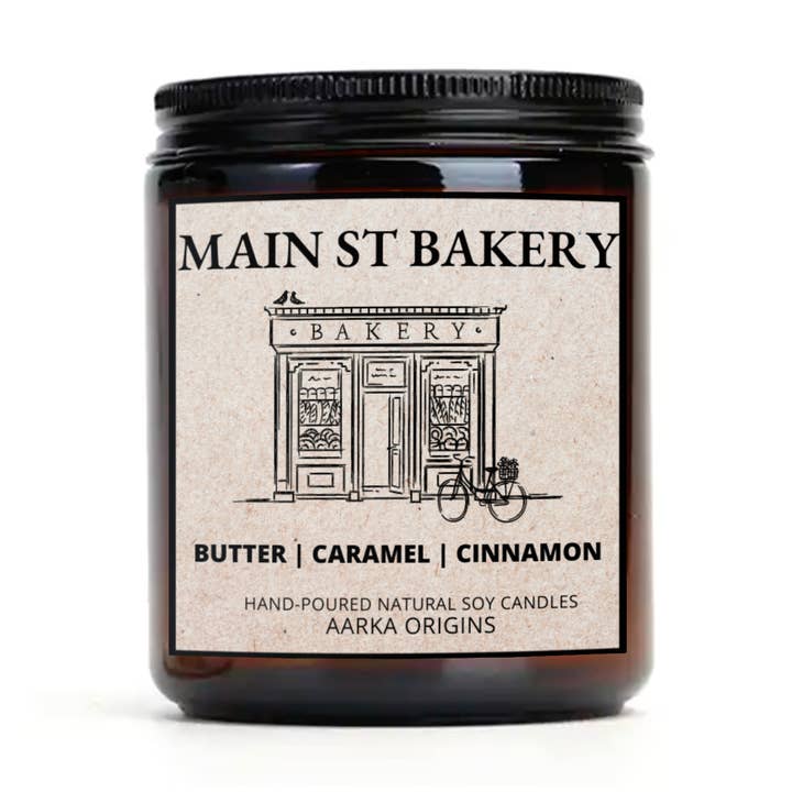 MAIN ST. BAKERY Soy Candle for wholesale by AARKA ORIGINS