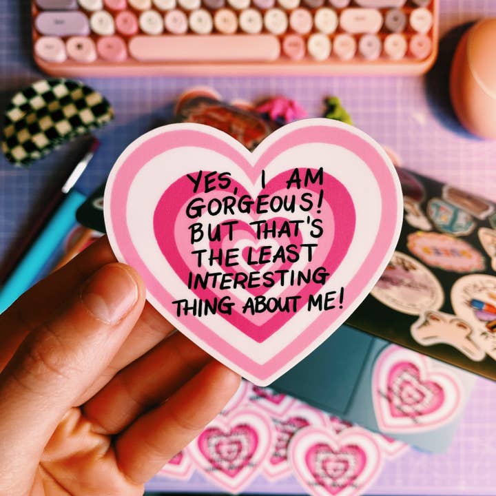 „Smuk“ udstanset klistermærke for engroshandel hos Afroditi's Art