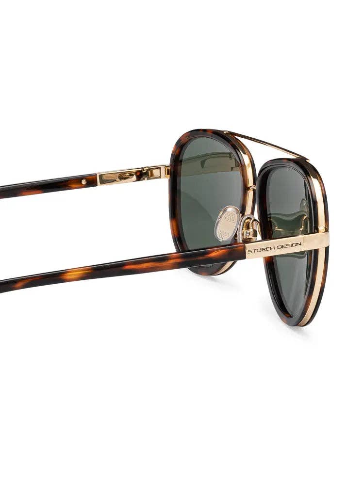 Saint Owen - Wholesale Sunglasses - Unisex - STORCH AVIATOR Tortoise | Gold3