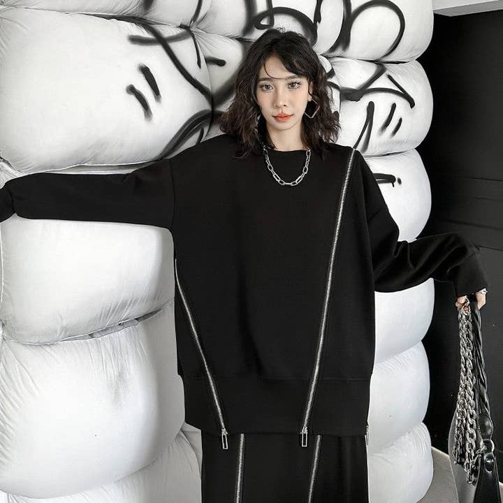 Felpa con zip e pannello a contrasto e ulteriori Risultati per cerniere all'ingrosso. Resi gratuiti e termini di pagamento a 60 giorni su Faire in tendenza su Faire.