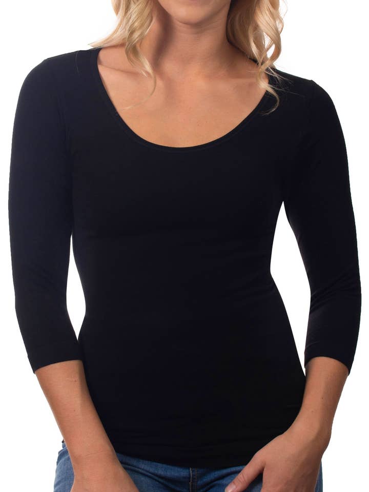 Bamboo 3/4 Sleeve Top for wholesale by B Free AUSTRALIA