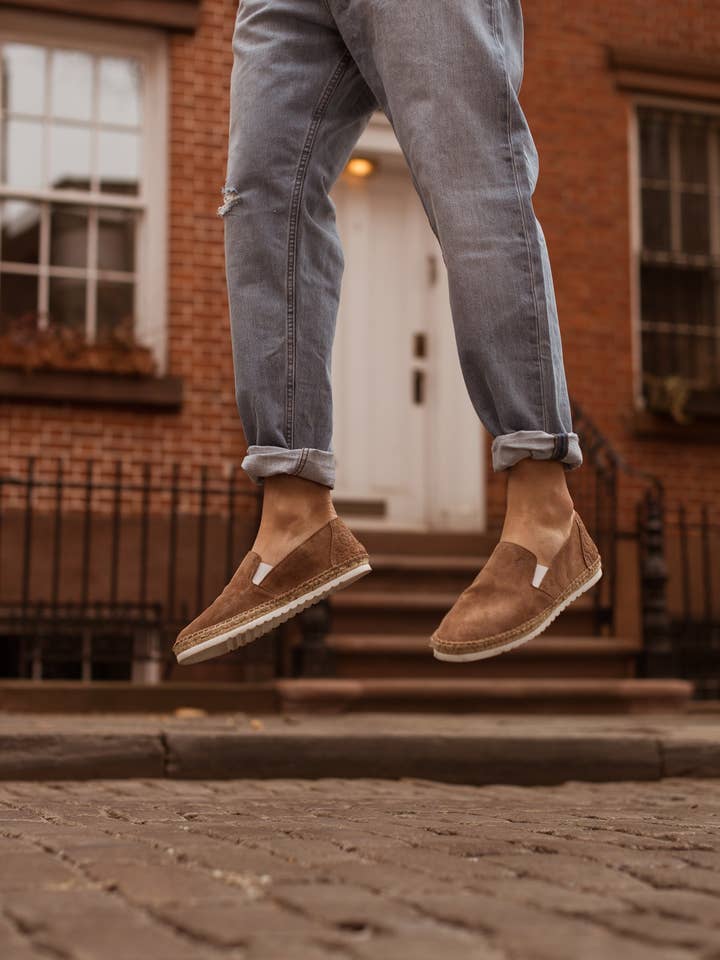 Espadrille en daim Brownstone | Hommes pour la vente par INTUITIVA