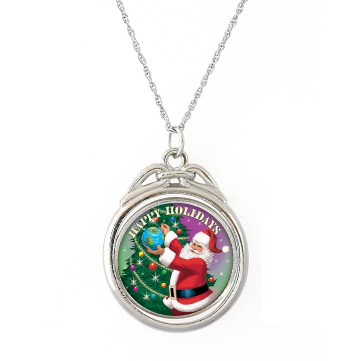 Holiday Colorized JFK Half Dollar Spinner Coin Pendant for wholesale by American Coin Treasures