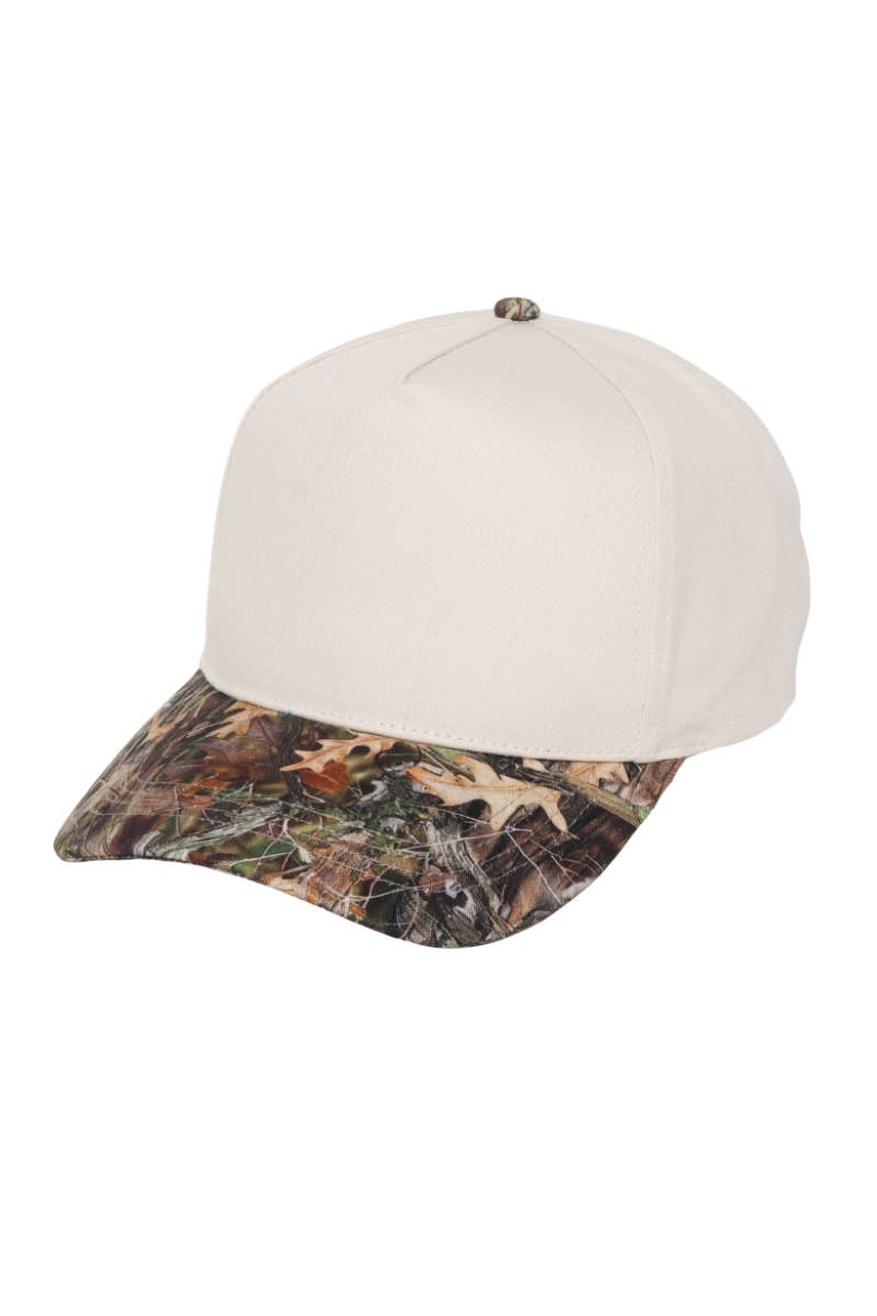 David And Young - Wholesale Baseball Cap - Unisex - CAMO Print brim 5 Panel Baseball Cap