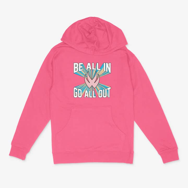 Be All In, Go All Out Hoodie for Women for wholesale by Victor Wear LLC